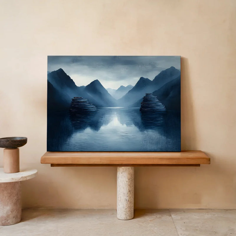 Stille im Fjord — Leinwand