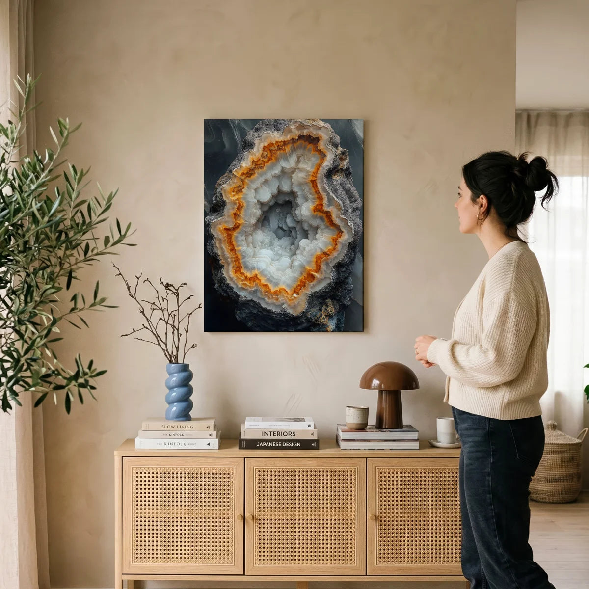 Geode: Tiefenlicht — Leinwand