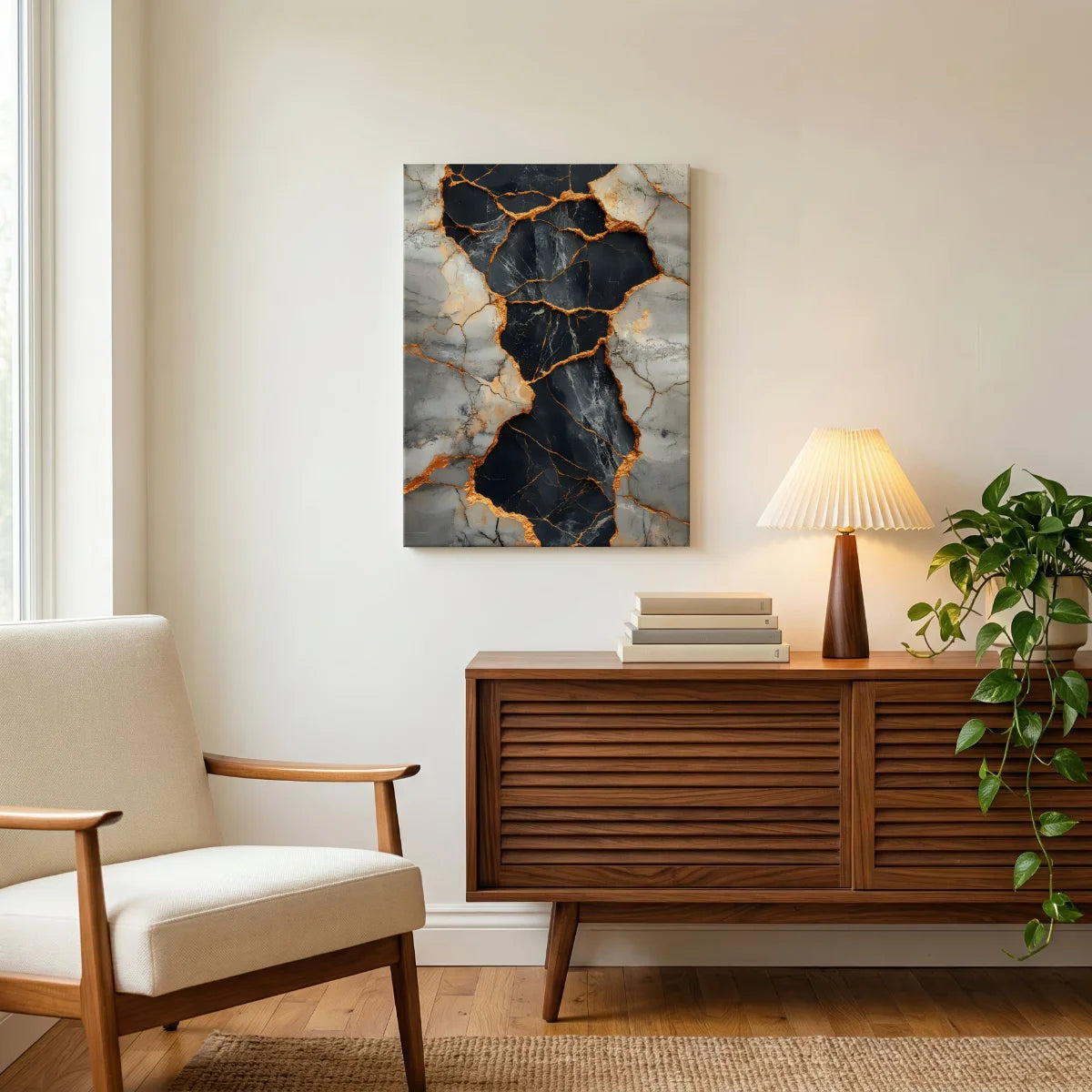 Goldene Narben der Zeit — Leinwand