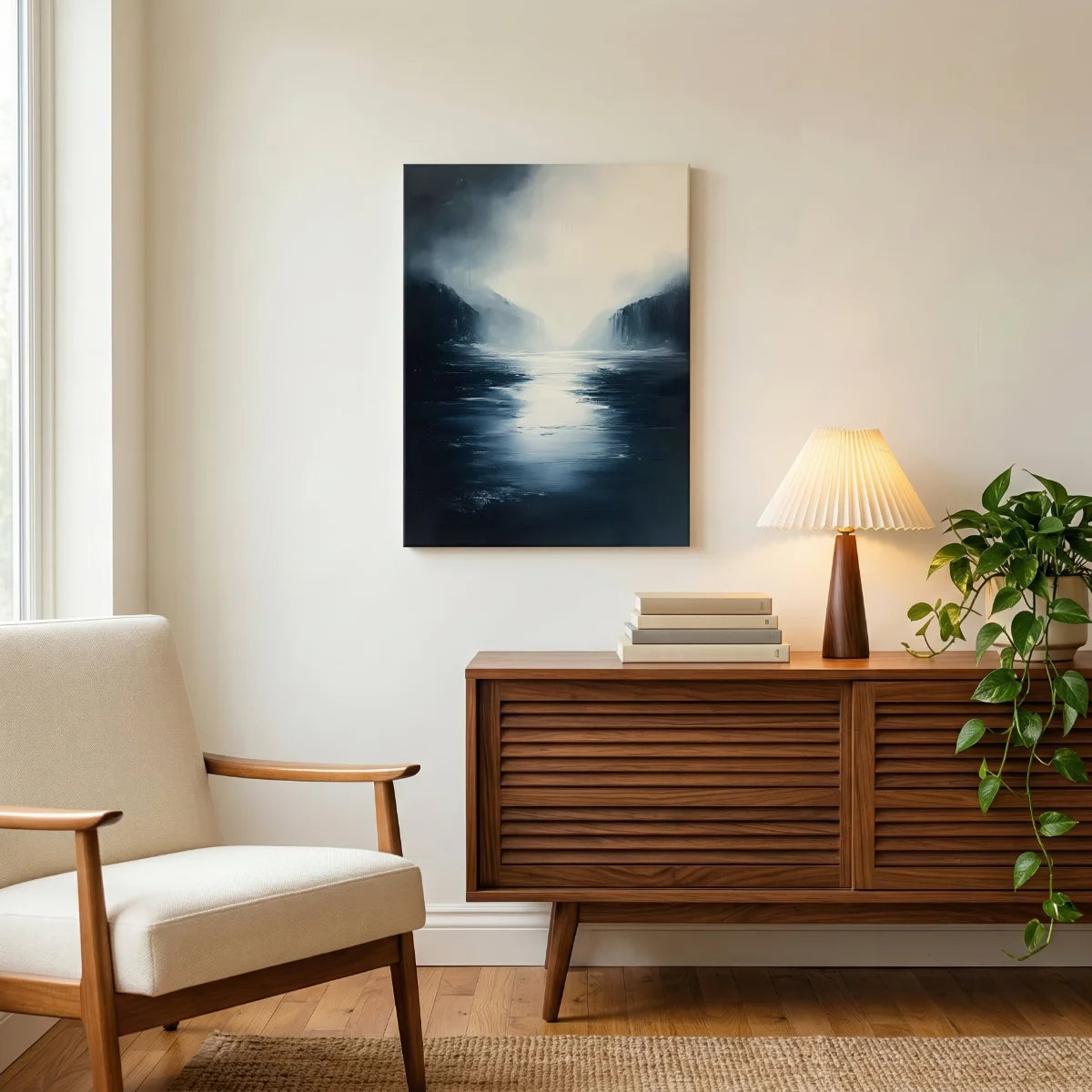 Licht auf dunklen Wassern — Leinwand