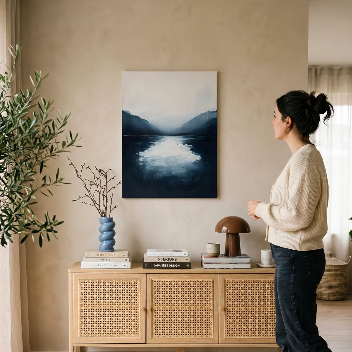 Licht über tiefem Wasser — Leinwand