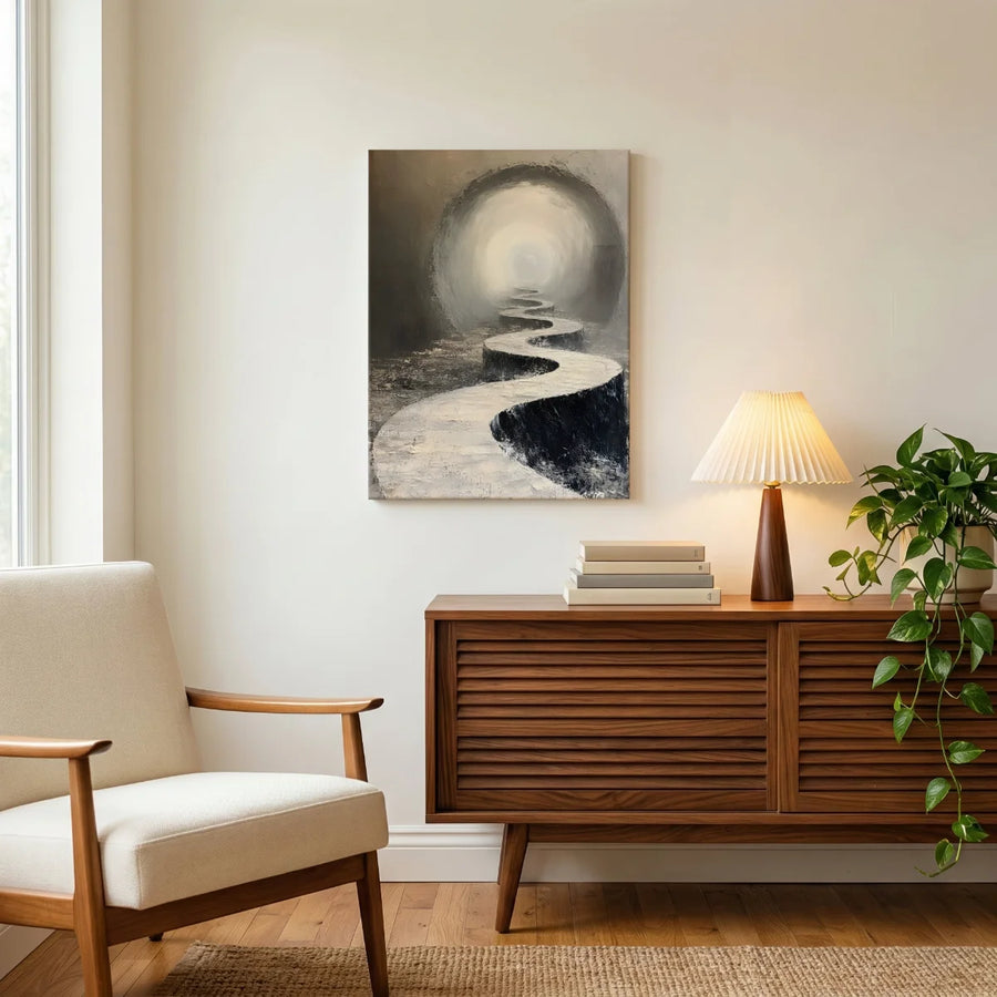 Pfad ins Licht — Leinwand