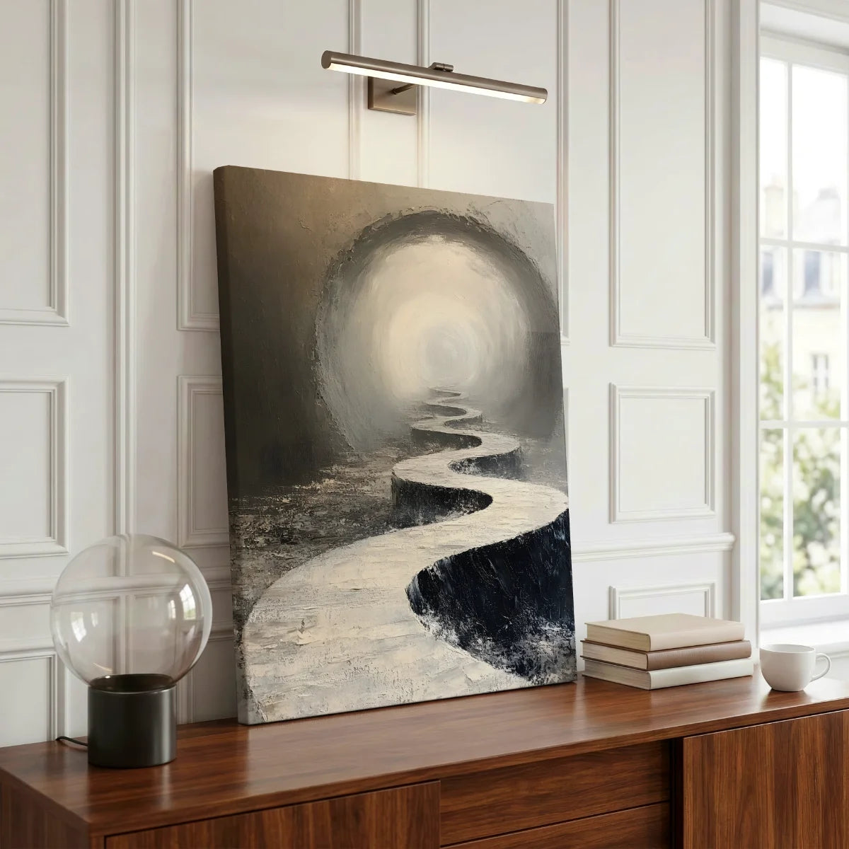 Pfad ins Licht — Leinwand