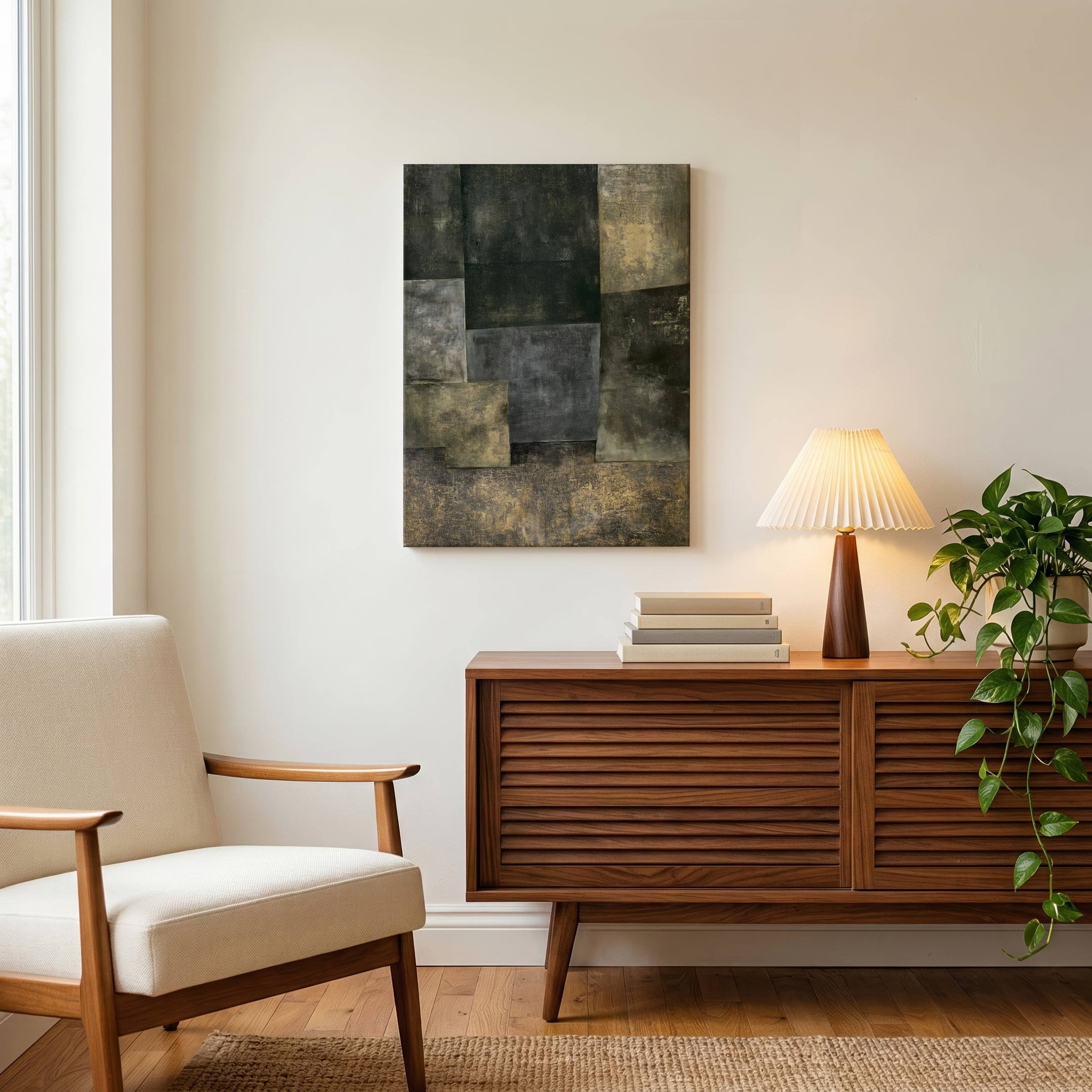 Schichten aus Zeit und Erde — Leinwand