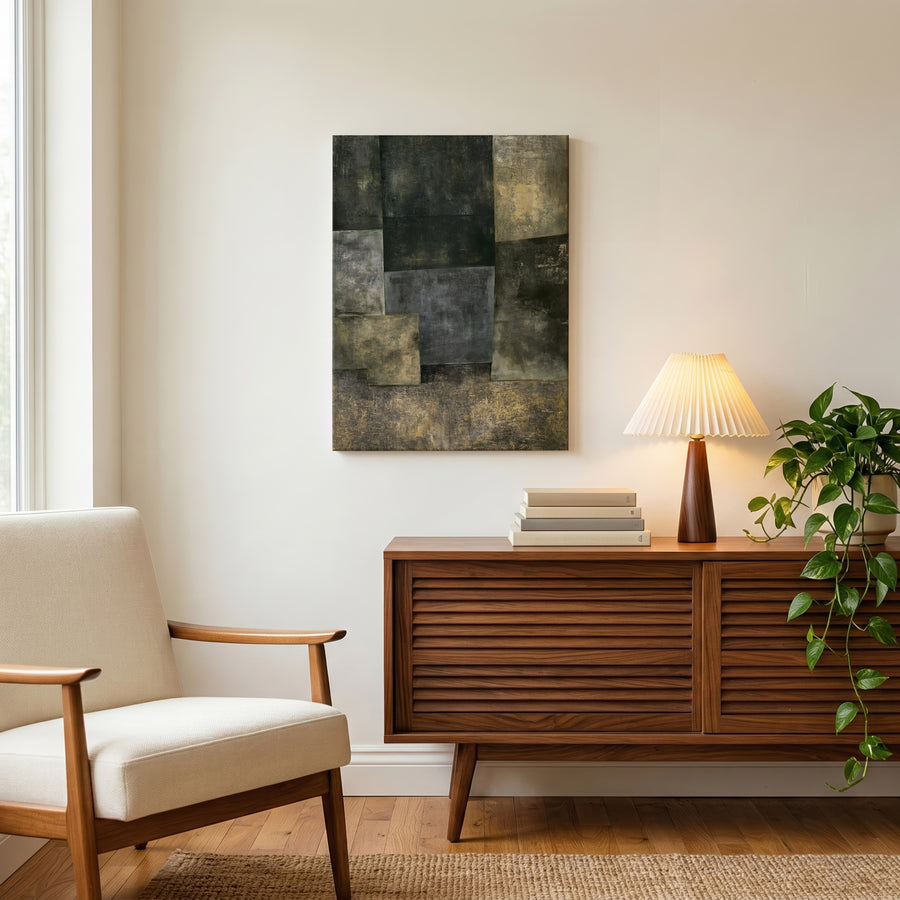 Schichten aus Zeit und Erde — Leinwand