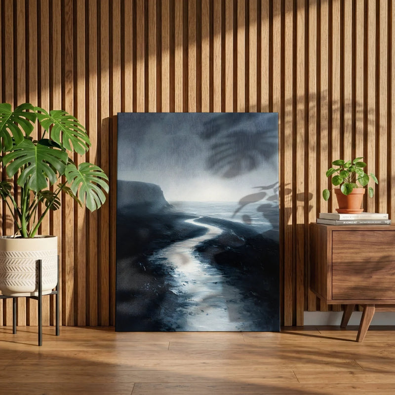 Stiller Küstenweg ins Licht — Leinwand