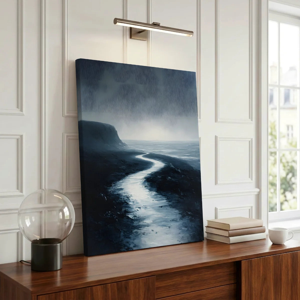 Stiller Küstenweg ins Licht — Leinwand