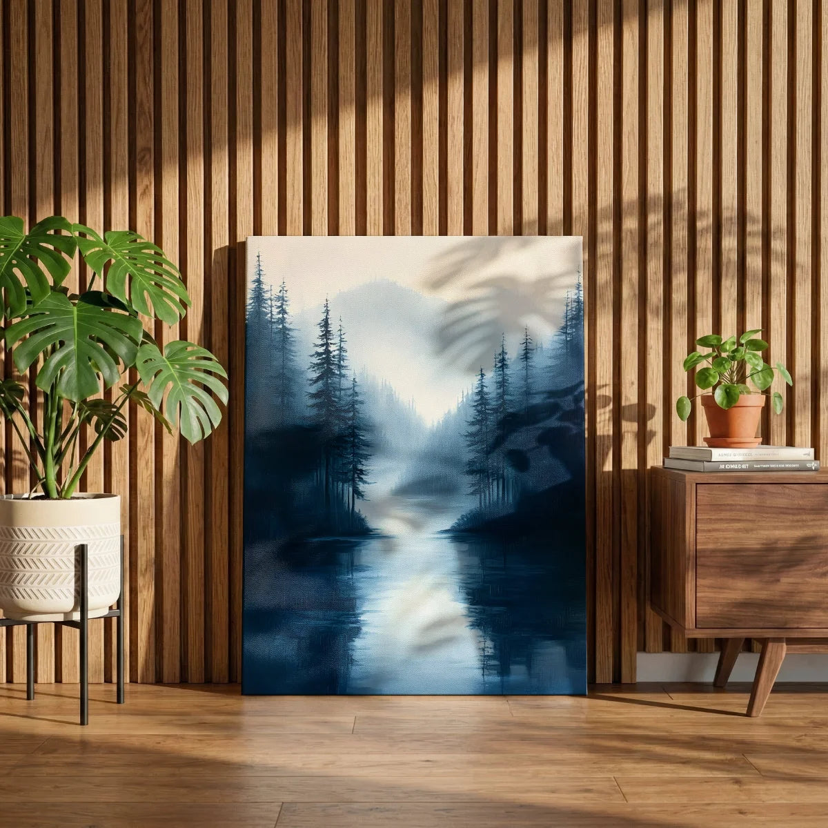 Stilles Echo der Kiefern — Gerahmt