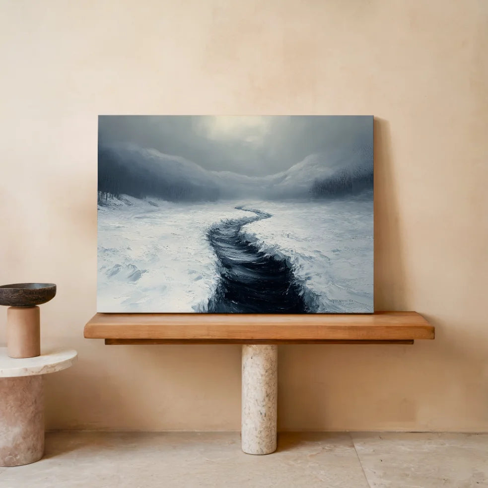 Wo die Stille einen Weg findet — Leinwand