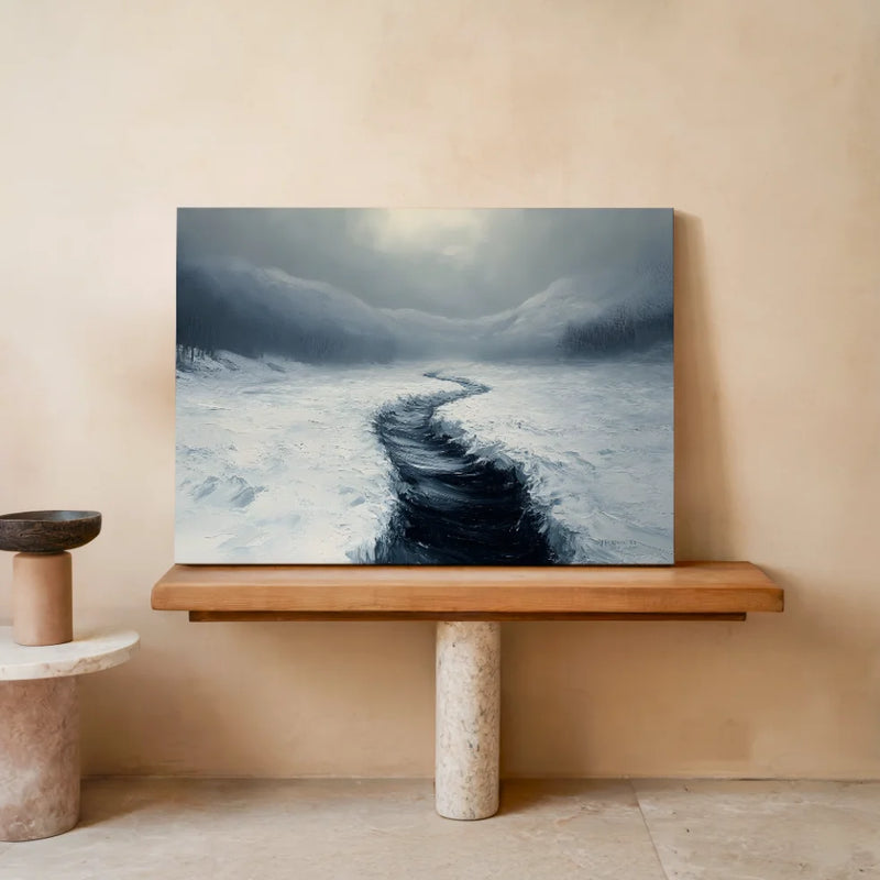 Wo die Stille einen Weg findet — Leinwand
