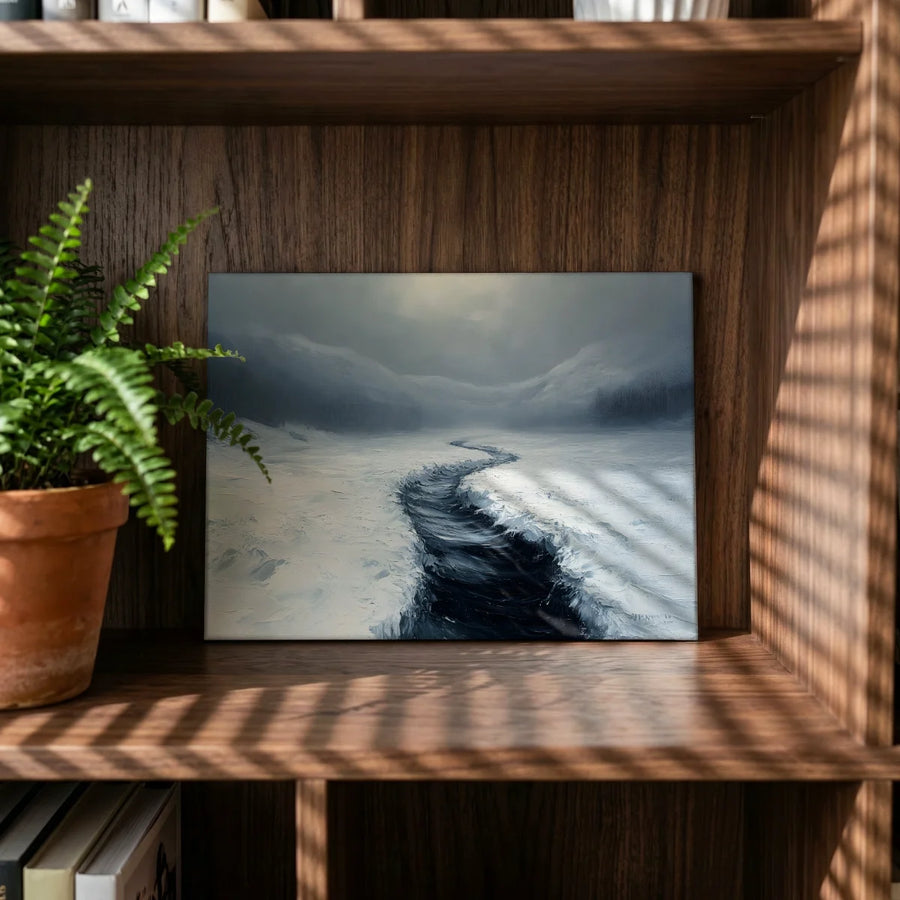 Wo die Stille einen Weg findet — Leinwand